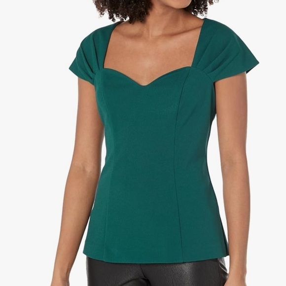 Trina Turk square top short sleeve size 14 - Picture 1 of 1